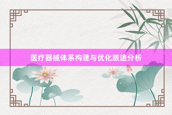 医疗器械体系构建与优化旅途分析